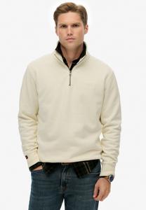 Толстовка Superdry & Co ESSENTIAL LOGO HALF ZIP, Dusty White/Light Yellow