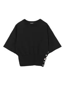 Футболка с пуговицами Undercover, черный