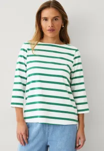Топ с длинными рукавами Ellos Collection, Grün Weiß Gestreift