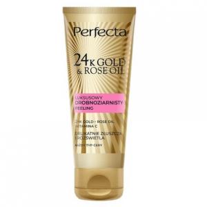 Скраб для лица с мелкозернистой пудрой 24k Gold Rose 75 мл Perfecta
