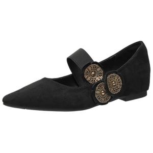 Туфли Мэри Джейн на блочном каблуке женские City camel, Black