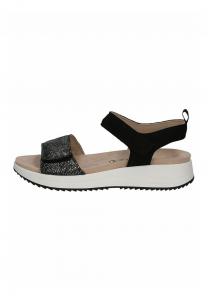 Босоножки на танкетке Caprice, черный