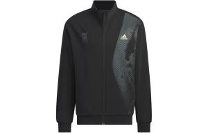 Мужская черная куртка с логотипом Qi White Stone Co-branded Model Adidas, черный