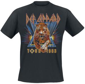 Футболка Def Leppard US Tour 1983, черный