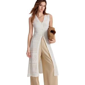 ELLE Безрукавная юбка летняя женская Ecru