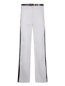 Джинсы с лампасами Elisabetta Franchi, белый