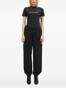 Футболка с коротким рукавом и принтом-лозунгом VETEMENTS, черный