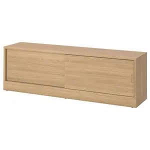 Тумба под телевизор, дубовый шпон, 178x37x55 см, TONSTAD IKEA