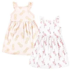 Платье для девочки Infant girl cotton - flamingo pineapple, 6-9 months Hudson Baby