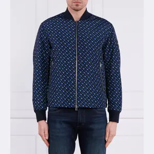 Бомбер Clovis стандартного кроя Boss, синий