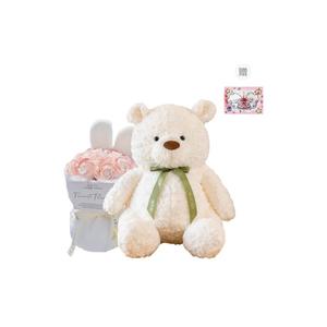 Милые плюшевые мишки с бантиком, высота 27см/40см/50см/70см PUDOWRABBIT
