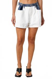 Шорты Kenzie джинсовые белые OLIVACEOUS
