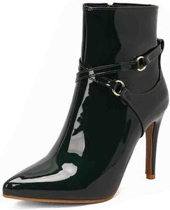 Женские сандалии с открытым носком, лазерной геометрической вырезкой, ремешком на пятке и низким устойчивым каблуком ZJWBB, Green