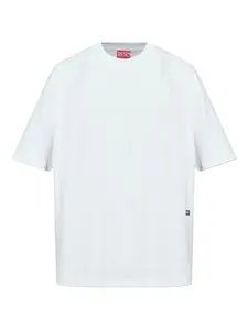 Хлопковая футболка DIESEL, белый