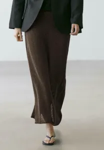 Длинная-Длинная юбка Massimo Dutti, Mottled Dark Brown