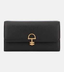 Кошелек Softbit Continental из натуральной кожи Gucci, черный