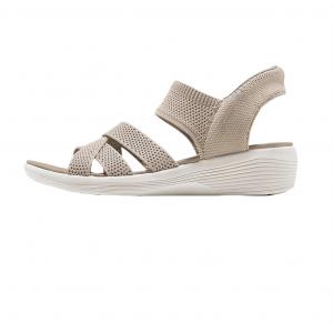 Skechers Пляжные сандалии женские серо-коричневые