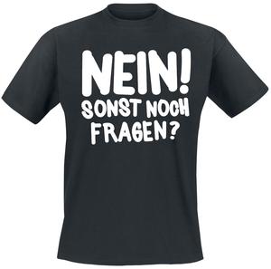 Футболка Sprüche Nein! Sonst noch fragen?, черный