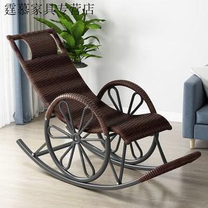 Vinoya Кресло из ротанга для отдыха, двойной слой, красно-коричневое