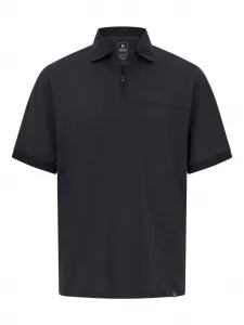 Рубашка поло на молнии Boggi Milano, черный