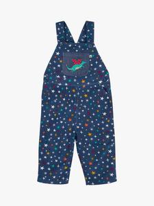 Детские хлопковые джинсовые комбинезоны с принтом Durgan Frugi, Rainbow Galaxy