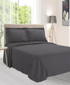 Всесезонный комплект из трех предметов покрывала Paisley Matelasse из 100 % хлопка, размер King Superior, серый