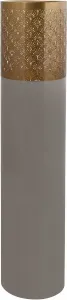 Напольная ваза Kayoom "Напольная ваза Art Deco 1145", (1 шт.) 25х121х25 см, Ø 25 см, золотой/серый