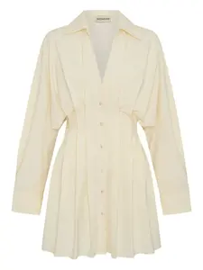 Платье-рубашка Fabienne со складками Nicholas, нейтральный