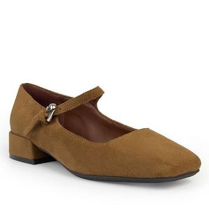 Туфли Isannah Mary Jane на квадратном каблуке Aerosoles, Brown Faux Suede