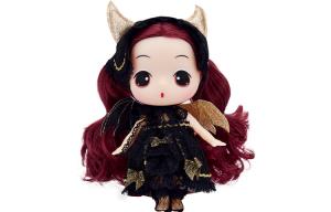 Ddung Стиль демон, черное золото крылья, готическая серия, нарядная запутанная кукла 18см шарнирная кукла