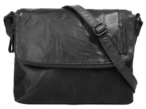 Сумка через плечо Spikes & Sparrow, натуральная кожа, черный