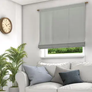 Нейтекс для вас! Римская штора «Мара-ЭКО» со штангой, свободно висящая Neutex For You!, цвет hellgrau