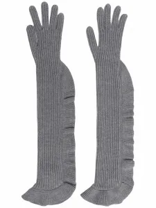 Перчатки в рубчик RED(V), серый