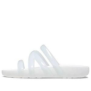 Тапочки splash glossy strappy sandal 'white' Crocs, белый