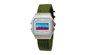 CASIO Ретроффит серия кварцевый механизм нейлоновый ремешок женские часы white dial