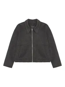 Куртка на молнии с накладными карманами HERSKIND, серый