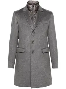 Многослойное пальто Herno, серый