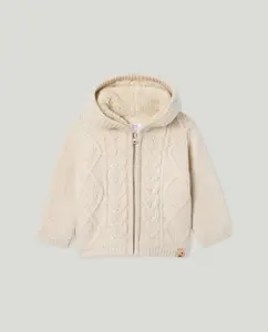 Куртка с капюшоном для малыша с узором Аранец Baby El Corte Inglés, светло-серый