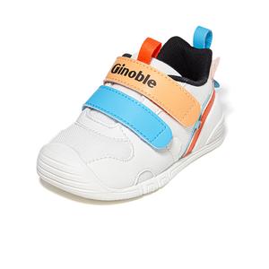 Амортизаторы для поддержки легких амортизирующих устройств. Обувь для дошкольников и носков. Обувь для младенцев и малышей. GINOBLE, белый/синий/красный