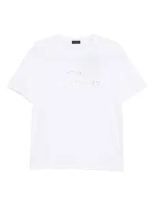 Хлопковая футболка с логотипом Paul & Shark, белый