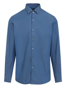 Рубашка на пуговицах Zegna, синий