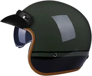 Реактивный шлем, винтажный мотоциклетный шлем, шлем для скутера, шлем для мопеда, ретро-винтажный шлем для чоппера, мотоциклетный шлем с визором, одобренный ECE/DOT Hejunlian, 8