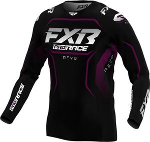 Джерси для мотокросса FXR revo 2025, Black/White/Purple