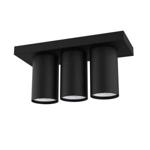 Потолочный светильник Lumicom Rond X3, 25x25x6 см, черный