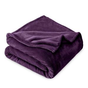 Легкое флисовое одеяло Bare Home из микроплюша, цвет Plum