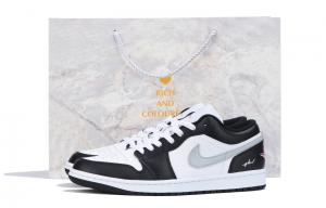 Кроссовки Air 1 Vintage Unisex низкие Gray Jordan, черный