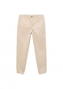 Обычные брюки MANGO TEEN, бежевый