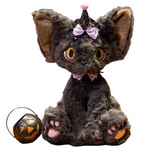 Плюшевая кошка Halloween German Cat Dolls высотой 30 см Click, фиолетовый