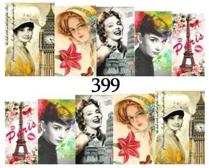 Водные наклейки для ногтей - №399, Raisin