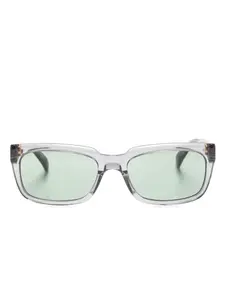 Солнцезащитные очки в прозрачной прямоугольной оправе Dunhill, серый